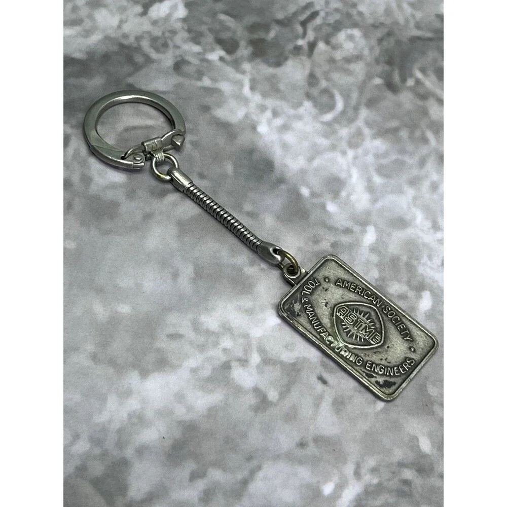 ASTME American Society Tool & Manufacturing Engineers Vintage Keychain Keyring